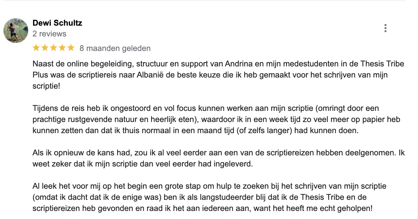 De scriptiereis: complete focus op je scriptie