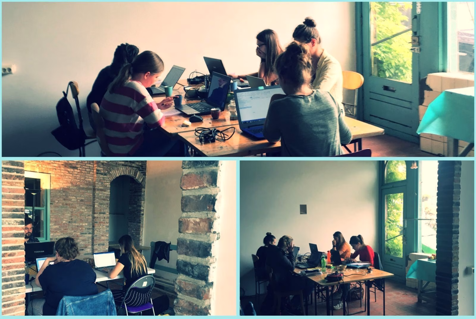 impressie studieruimte waar studenten aan hun scriptiewerken